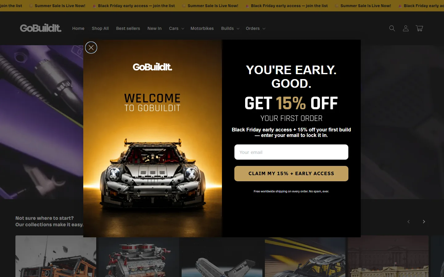 GoBuildIt Shopify store redesign