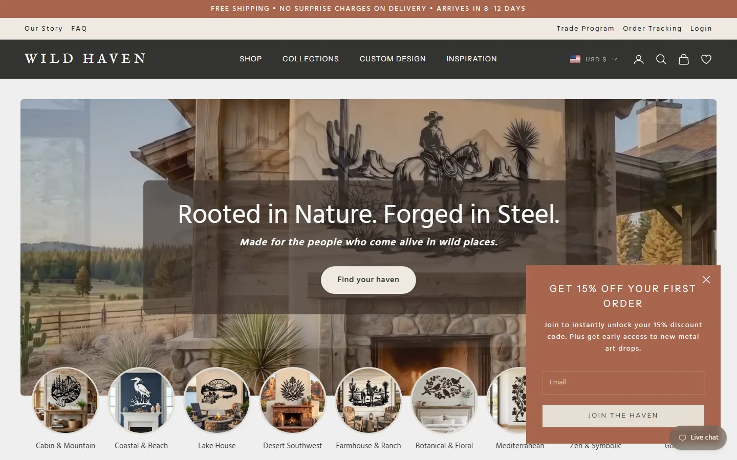 Wildhaven Shopify store