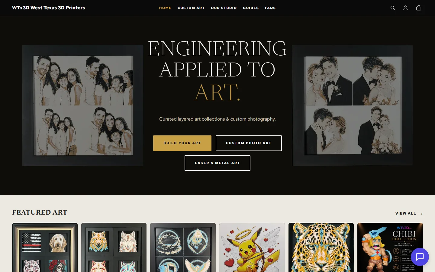 WTx3D custom Shopify theme and configurator